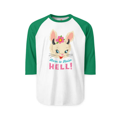 Born to Raise Hell Raglan Baseball Shirt