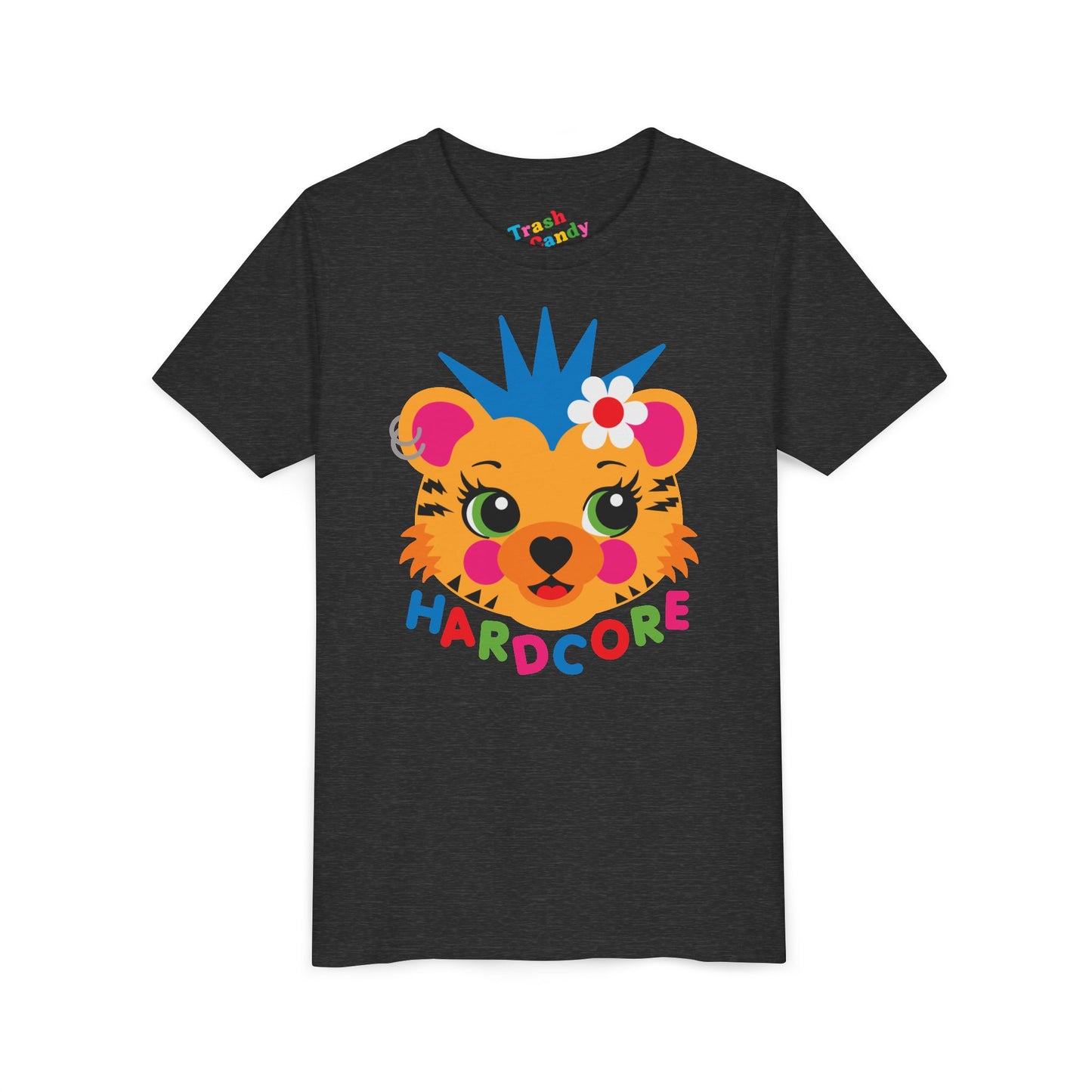 Hardcore Punk Tiger Kids T-Shirt