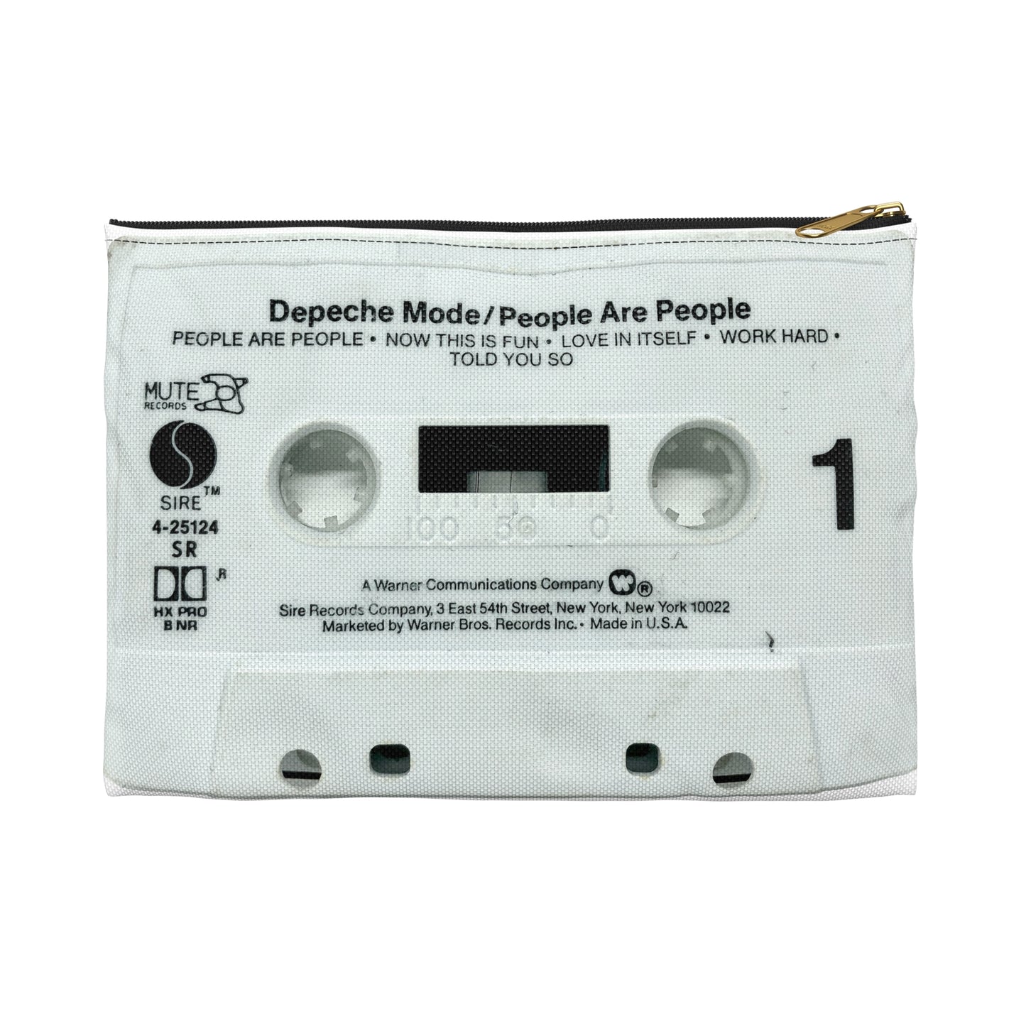 Depeche Mode Zipper Pouch - Depeche Mode People are People Cassette Tape Zipper Pouch