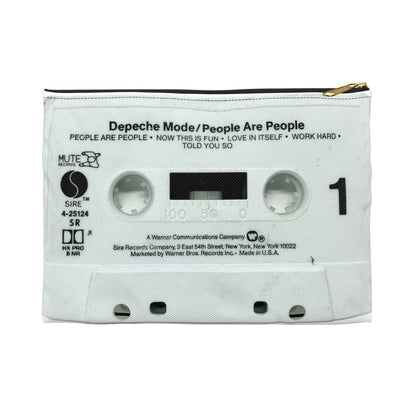 Depeche Mode Zipper Pouch - Depeche Mode People are People Cassette Tape Zipper Pouch