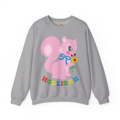 Cute Pink Squirrel Hooligan Sweatshirt