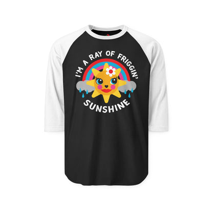 I'm a Ray of Friggin' Sunshine Raglan Baseball Shirt