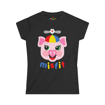 Misfit Piggy Women's T-shirt
