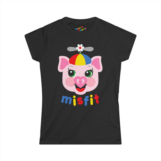 Misfit Piggy Women's T-shirt