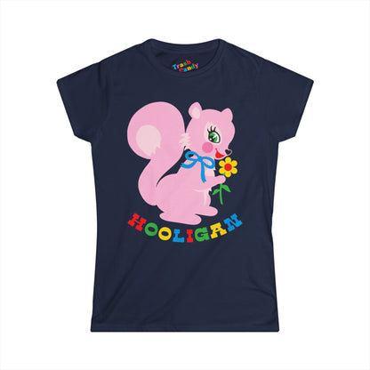 Cute Pink Squirrel Hooligan Women's T-shirt
