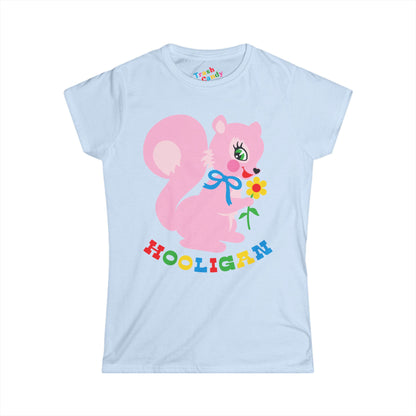 Cute Pink Squirrel Hooligan Women's T-shirt