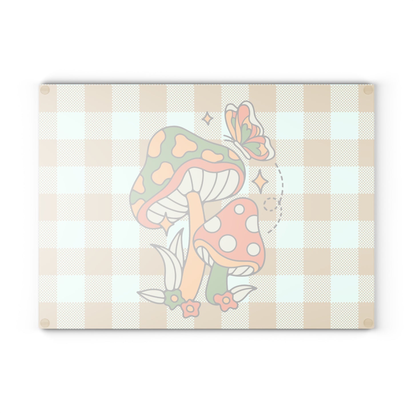 Retro Mushrooms Cutting Board