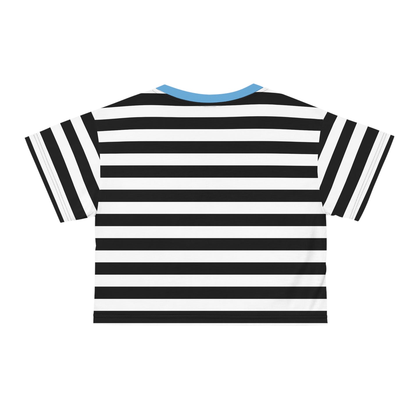 Manifest Chaos Be Ungovernable Cropped Striped Tee