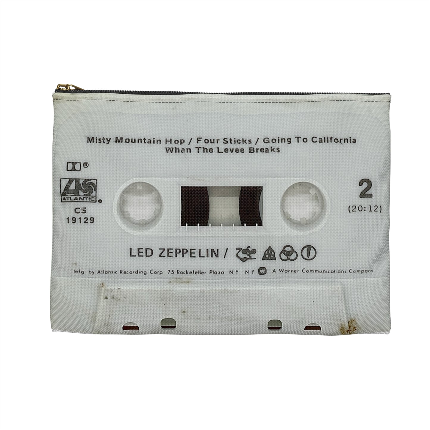 Led Zeppelin Zipper Pouch - Led Zeppelin IV Cassette Tape Zipper Pouch - Stairway to Heaven