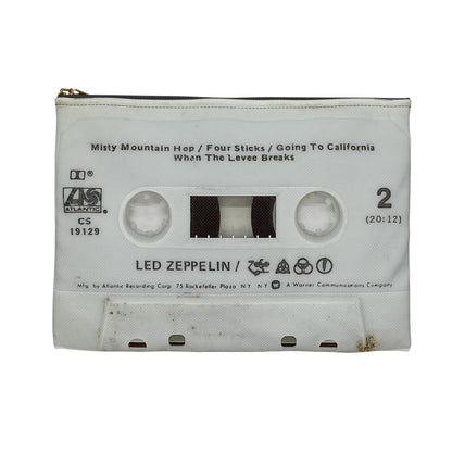 Led Zeppelin Zipper Pouch - Led Zeppelin IV Cassette Tape Zipper Pouch - Stairway to Heaven