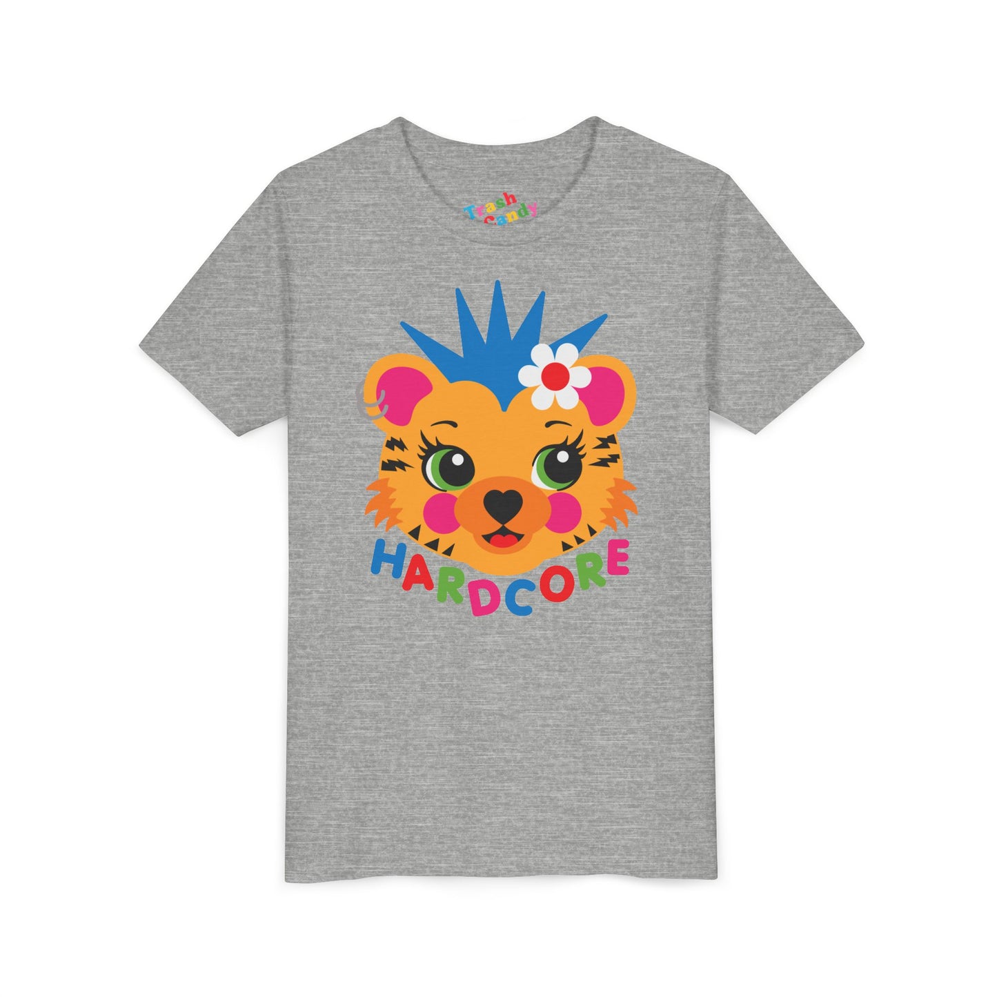Hardcore Punk Tiger Kids T-Shirt