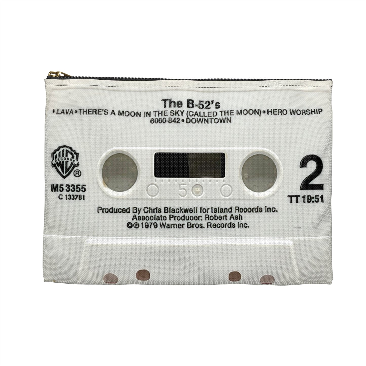 B-52's Cassette Tape Zipper Pouch