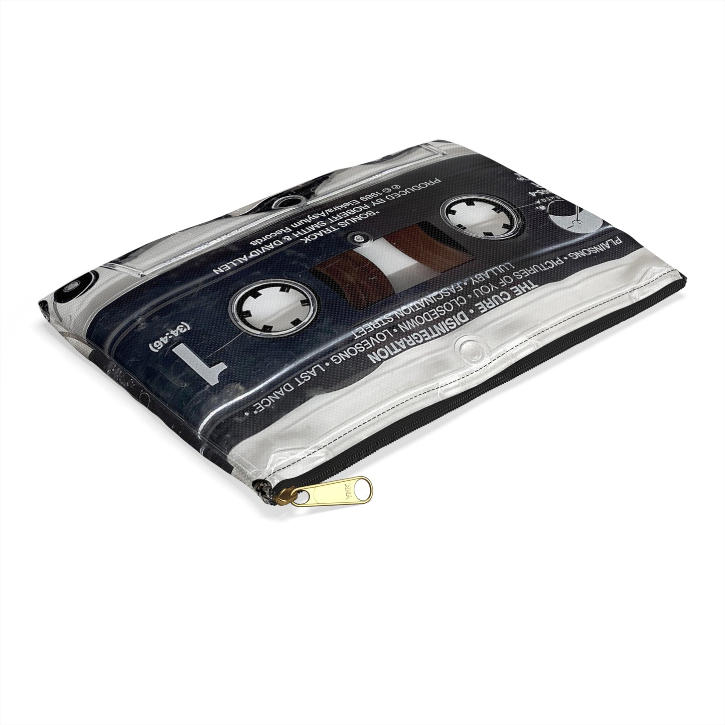 The Cure Disintegration Cassette Zipper Pouch - The Cure Accessory Bag - Robert Smith Tote Bag