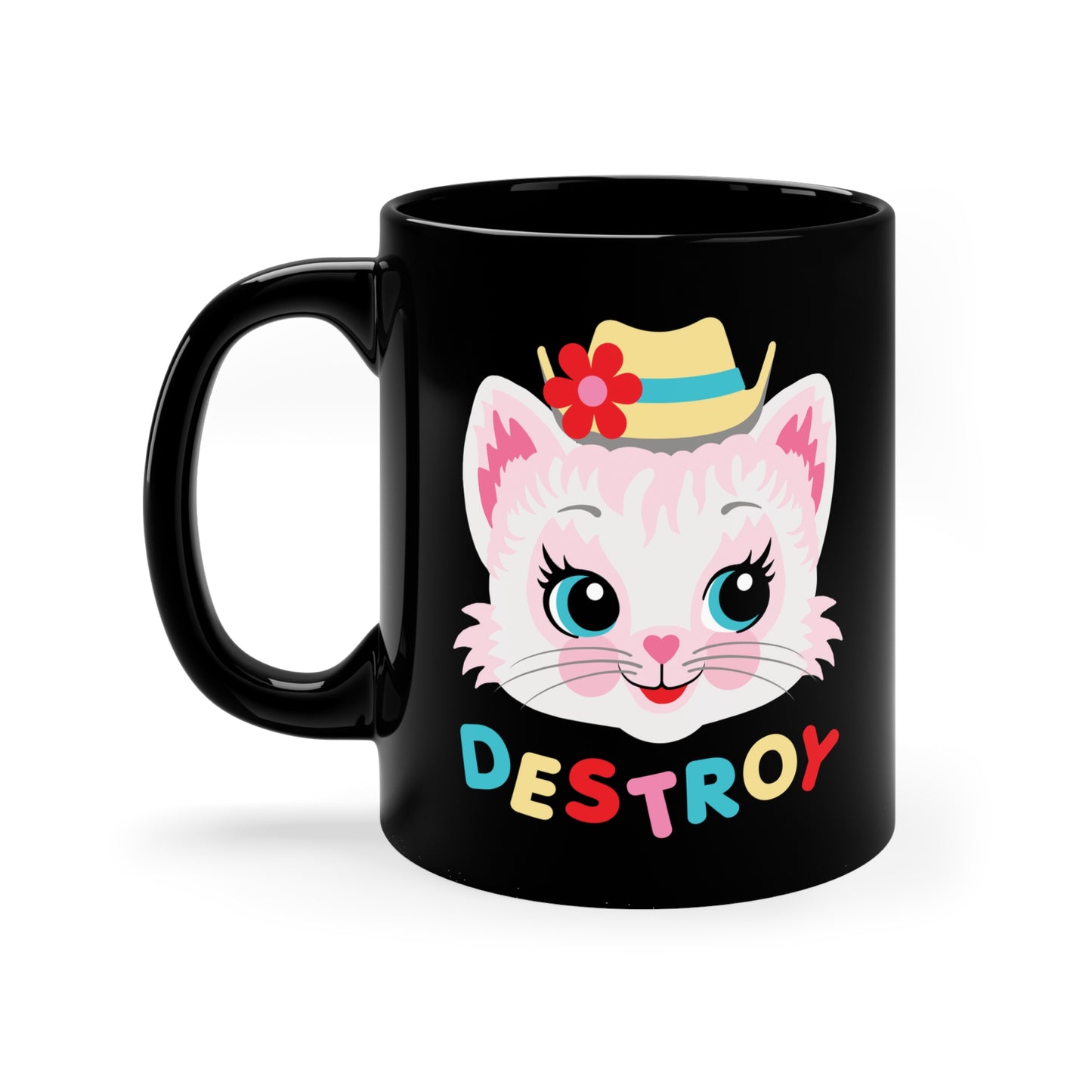 Cute Kitty Destroy Mug