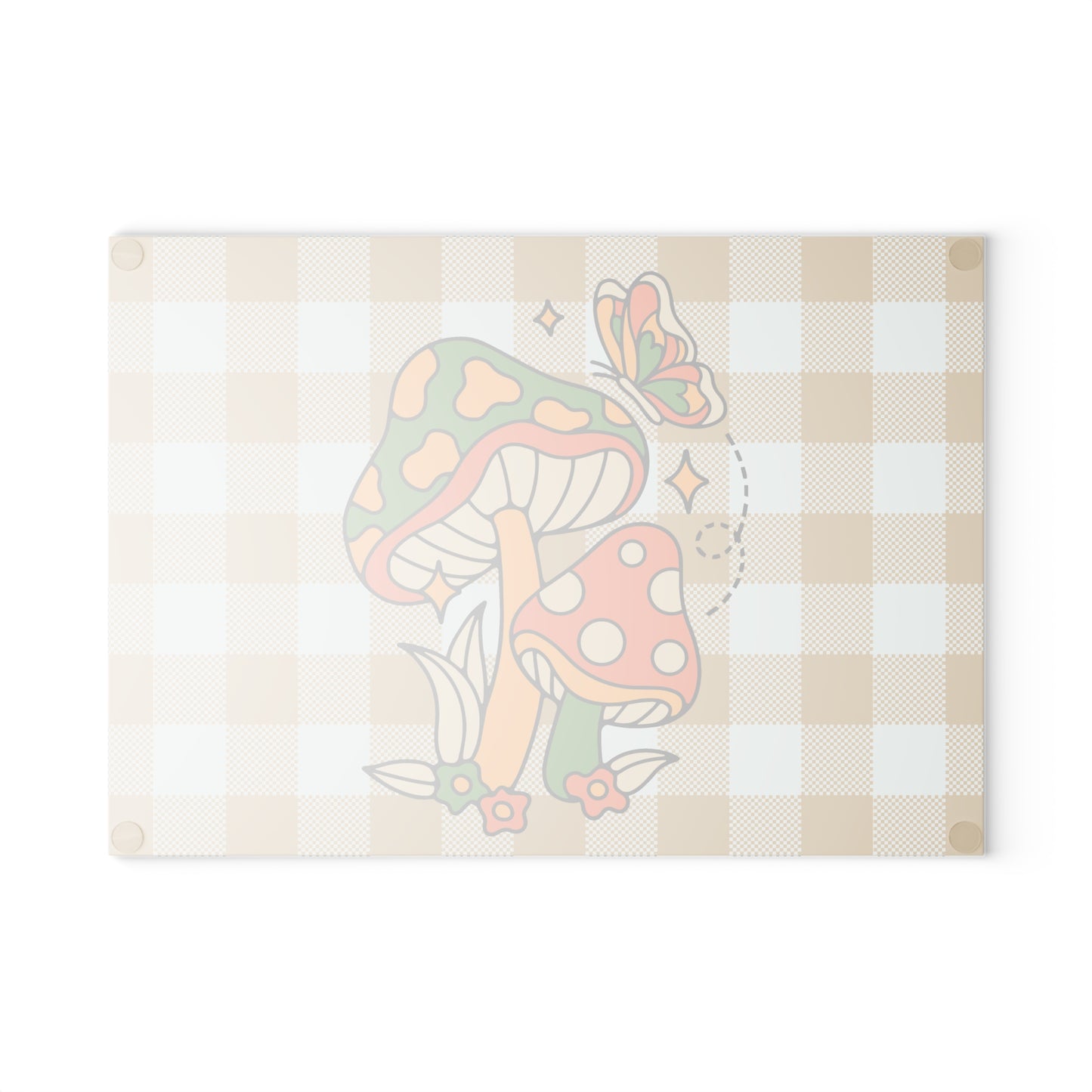 Retro Mushrooms Cutting Board