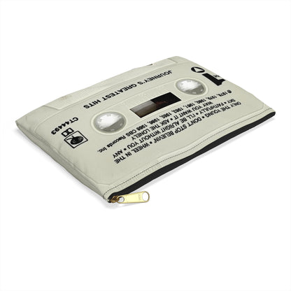 Journey Zipper Cassette Tape Pouch - Don't Stop Believin' Zipper Pouch - Separate Ways Open Arms Makeup Pencil Case