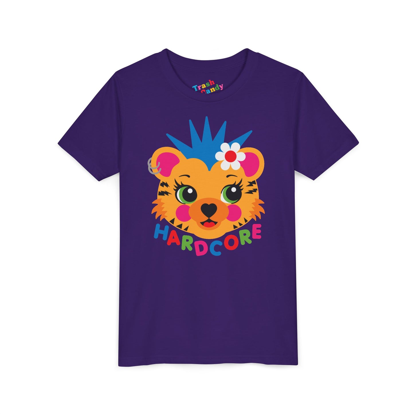 Hardcore Punk Tiger Kids T-Shirt