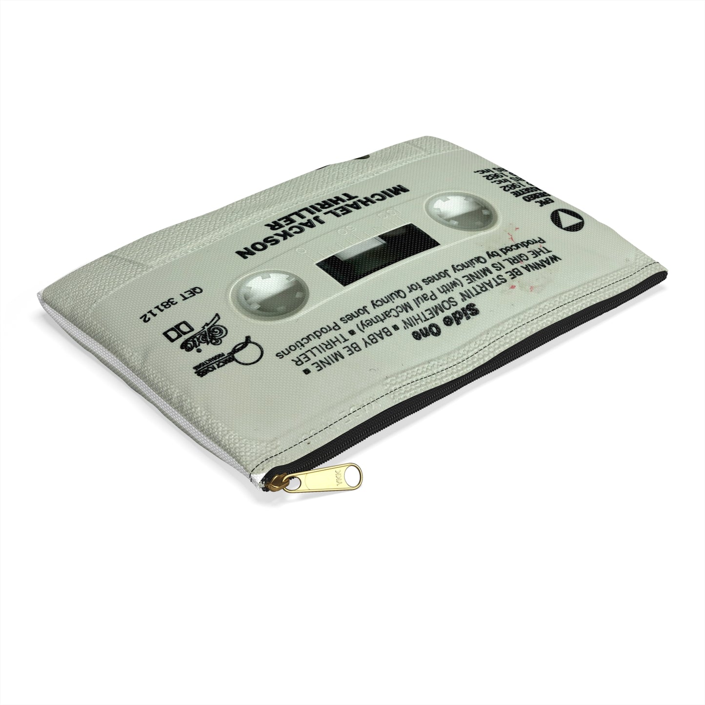 Michael Jackson Zipper Pouch - Michael Jackson Thriller Cassette Tape Zipper Pouch - Michael Jackson Cassette Pouch