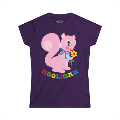 Cute Pink Squirrel Hooligan Women's T-shirt