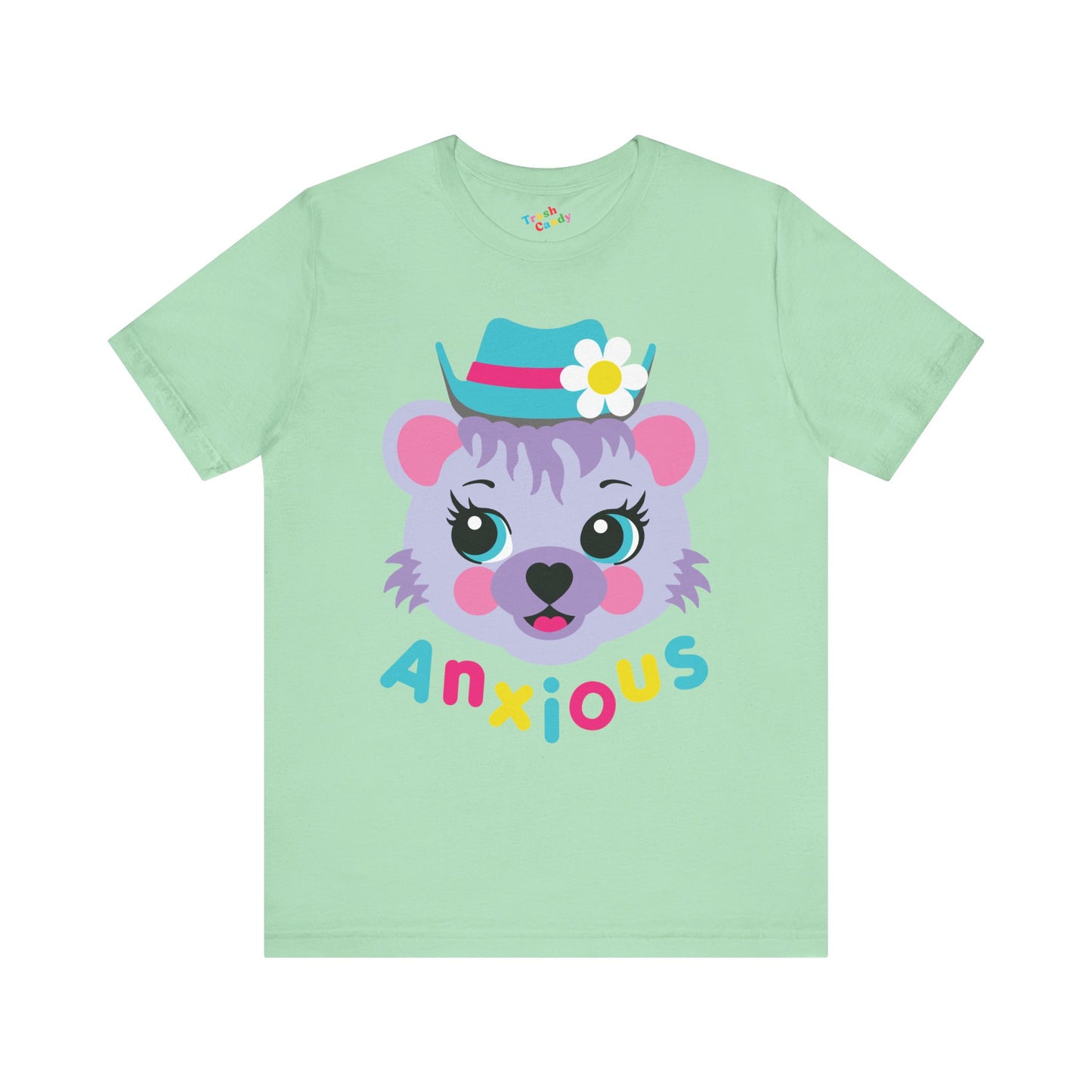 Anxious Bear Cute Retro T-shirt