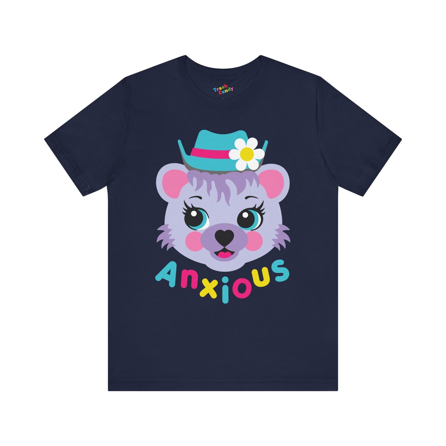 Anxious Bear Cute Retro T-shirt