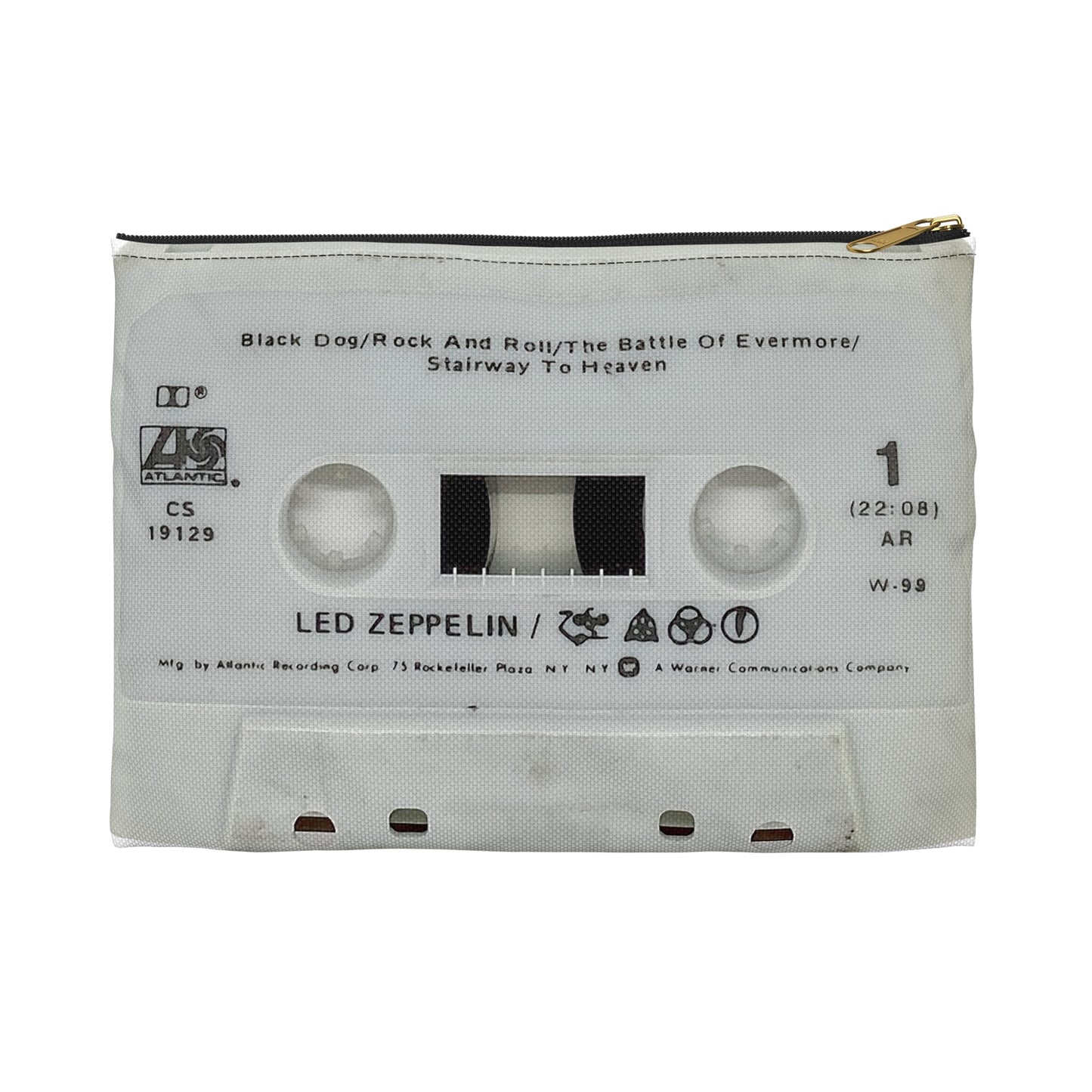 Led Zeppelin Zipper Pouch - Led Zeppelin IV Cassette Tape Zipper Pouch - Stairway to Heaven