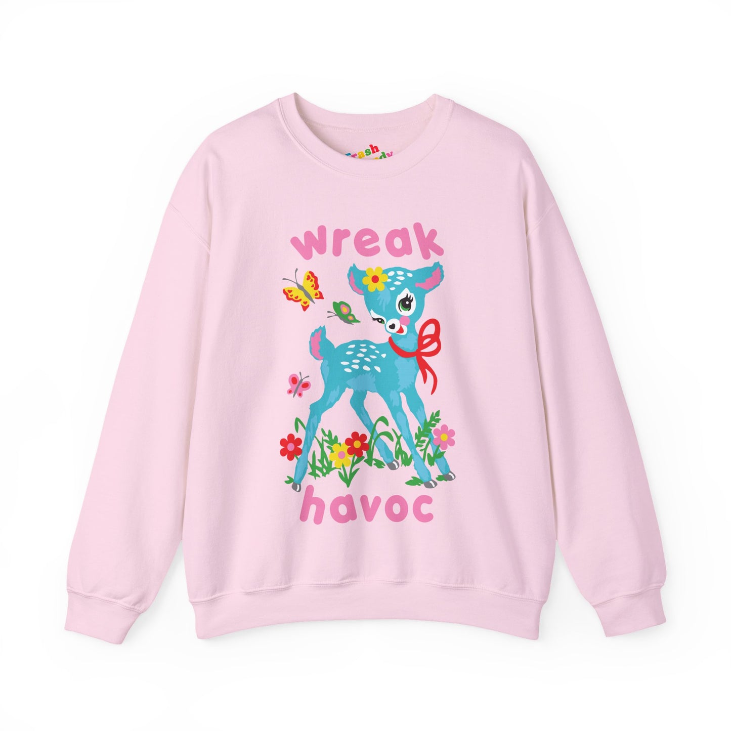 Wreak Havoc Retro Deer Sweatshirt