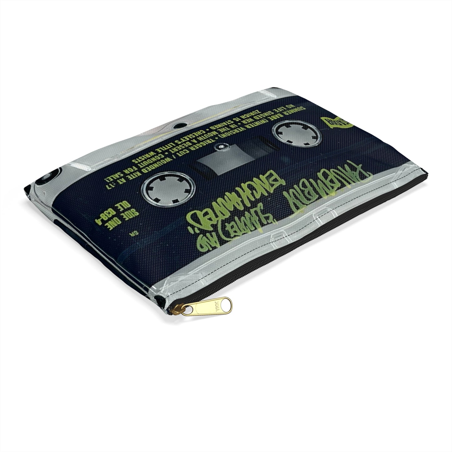 Pavement Cassette Tape Zipper Pouch - Slanted and Enchanted Stephen Malkmus Wowee Zowee Crooked Rain Pencil Bag
