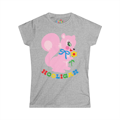 Cute Pink Squirrel Hooligan Women's T-shirt