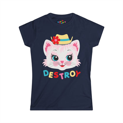 Cute Kitty Destroy Women's T-shirt