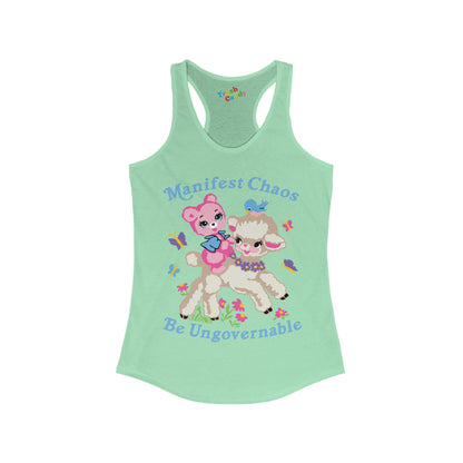 Manifest Chaos Be Ungovernable Women's Racerback Tank