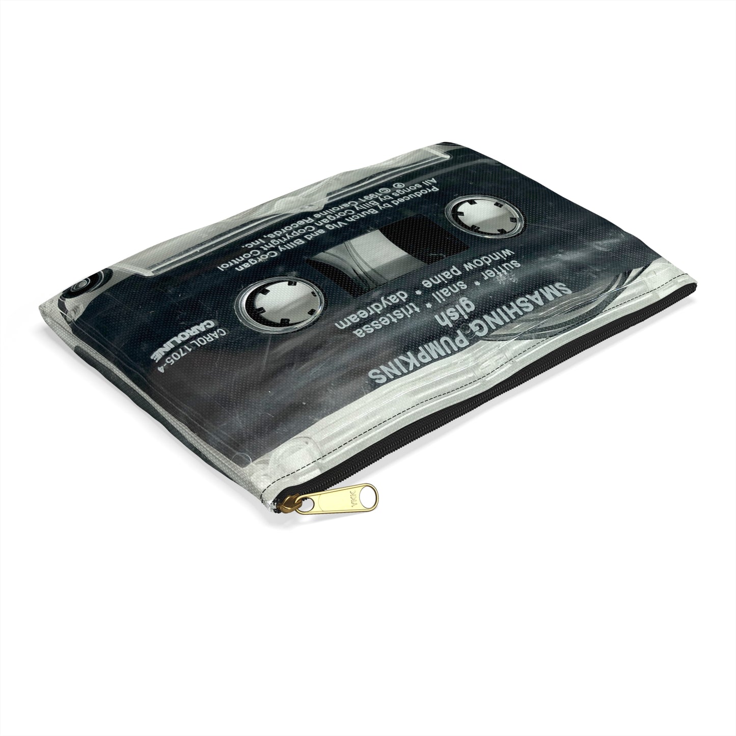 Smashing Pumpkins Zipper Pouch - Gish Cassette Tape Zipper Pouch - Siamese Dream Mellon Collie and the Infinite Sadness