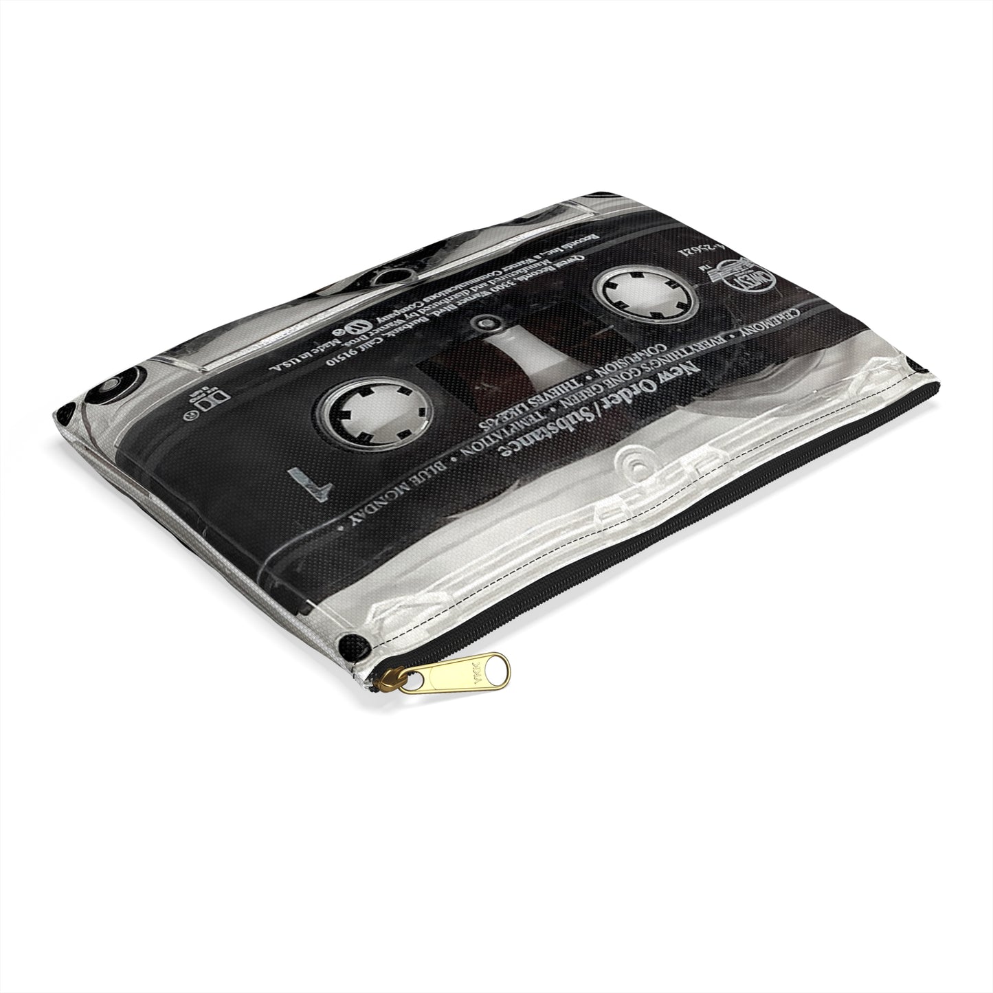 New Order Zipper Pouch - New Order Substance Cassette Tape Zipper Pouch - Blue Monday Bizarre Love Triangle True Faith