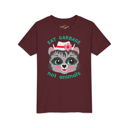 Eat Garbage Not Animals Kids T-Shirt