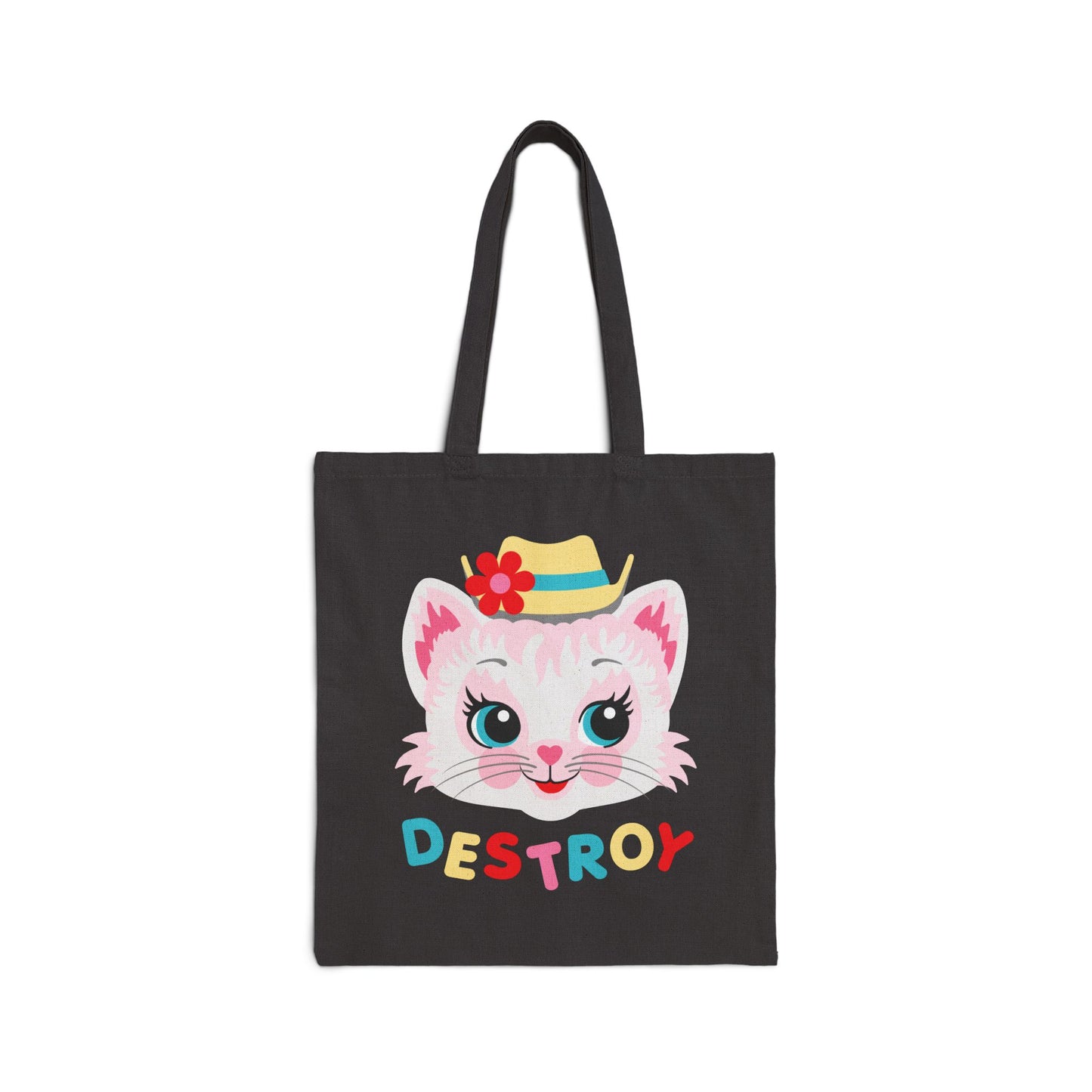 Cute Kitty Destroy Tote Bag