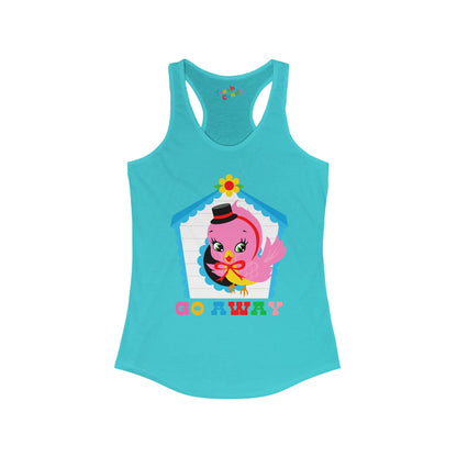 Go Away Women's Racerback Tank
