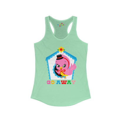 Go Away Women's Racerback Tank