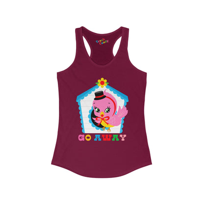 Go Away Women's Racerback Tank
