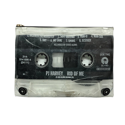 PJ Harvey Zipper Pouch - PJ Harvey Rid of Me Cassette Tape Zipper Pouch - PJ Harvey Cassette Pouch