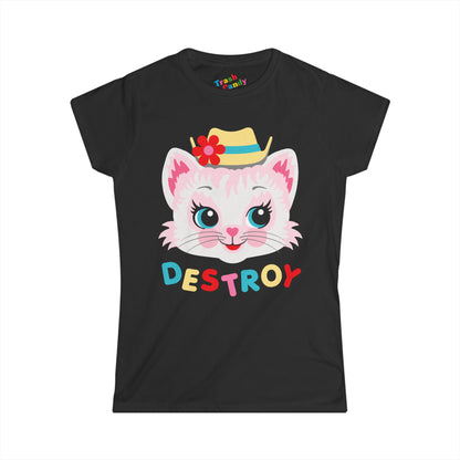 Cute Kitty Destroy Women's T-shirt