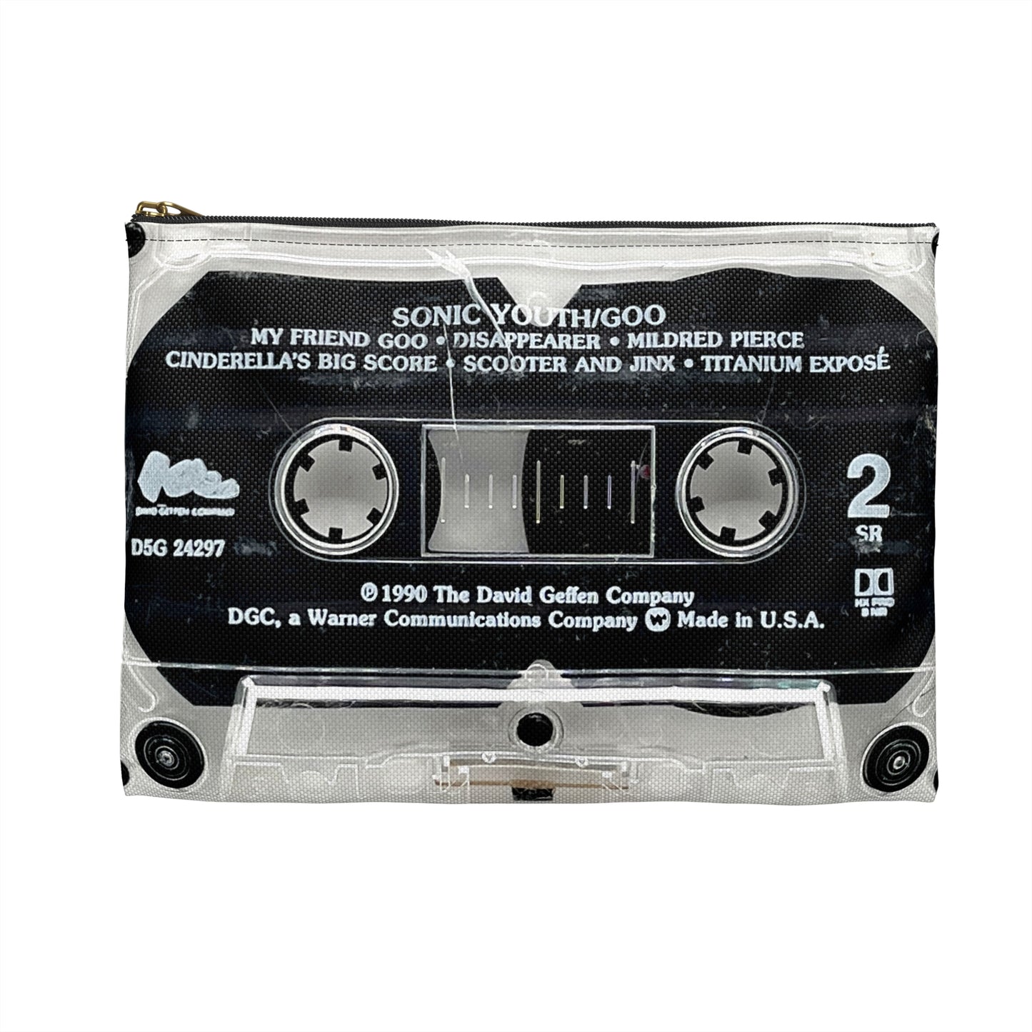 Sonic Youth Cassette Tape Zipper Pouch