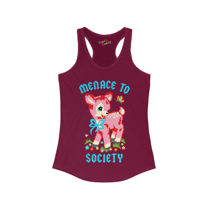 Menace to Society Women's Racerback Tank