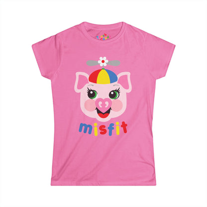 Misfit Piggy Women's T-shirt