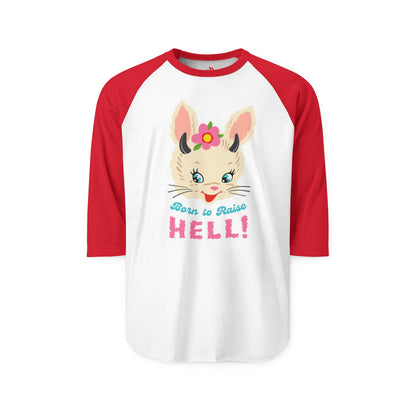 Born to Raise Hell Raglan Baseball Shirt