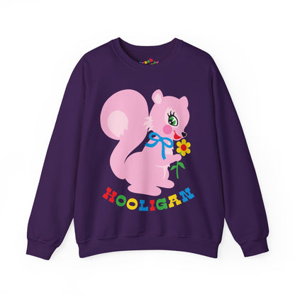 Cute Pink Squirrel Hooligan Sweatshirt