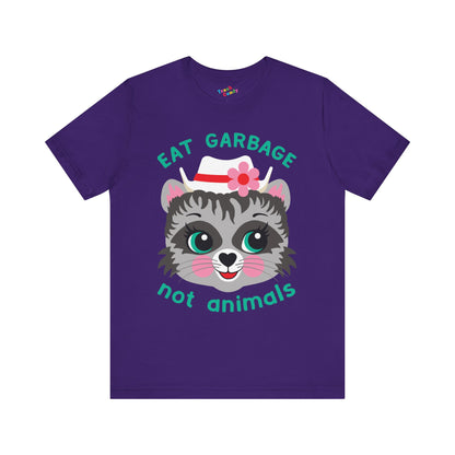 Eat Garbage Not Animals Cute Raccoon T-Shirt