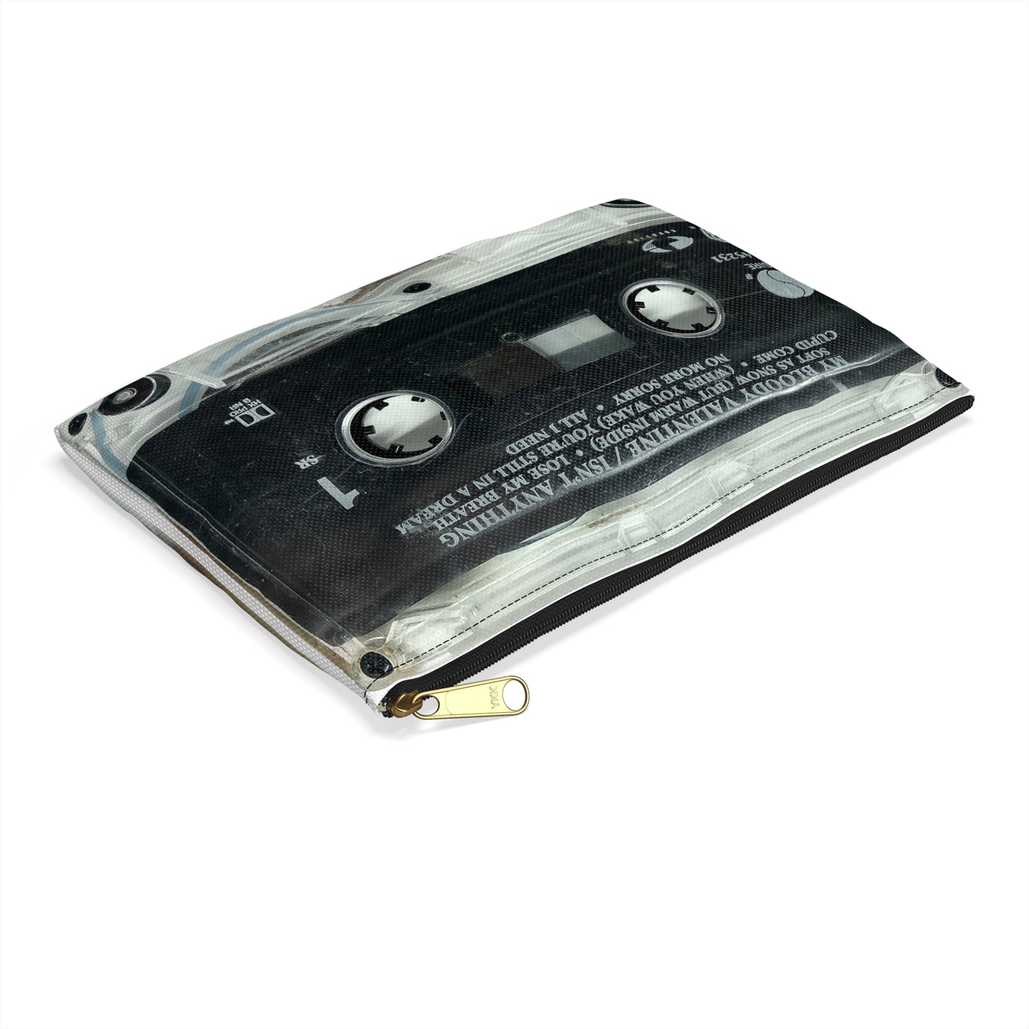 My Bloody Valentine Zipper Pouch - My Bloody Valentine Isn't Anything Cassette Tape Zipper Pouch - MBV Cassette Tape Pouch