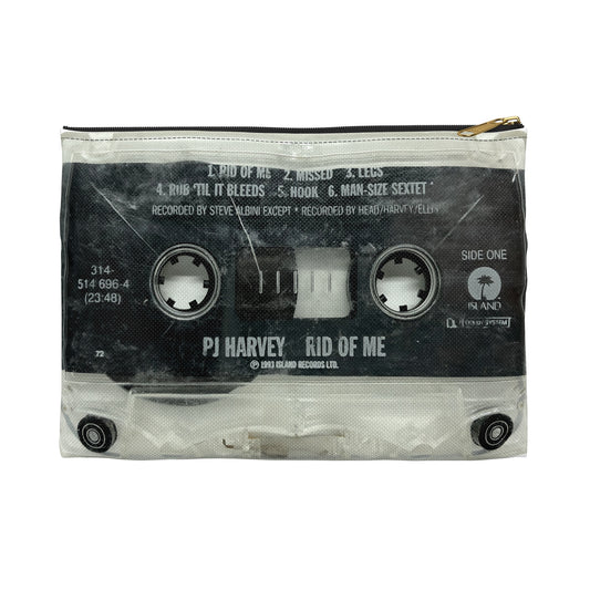 PJ Harvey Zipper Pouch - PJ Harvey Rid of Me Cassette Tape Zipper Pouch - PJ Harvey Cassette Pouch