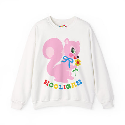 Cute Pink Squirrel Hooligan Sweatshirt