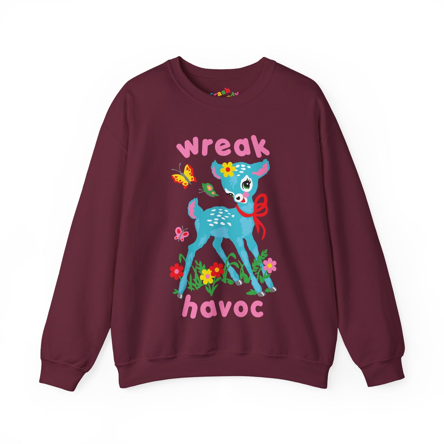 Wreak Havoc Retro Deer Sweatshirt
